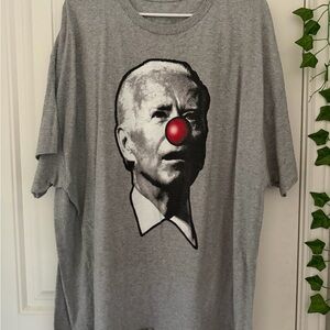 Biden Clown Gray Graphic Men's T-Shirt